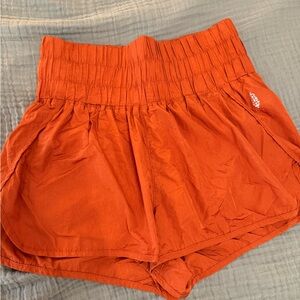 FP Movement by Free People High Waist Orange Shorts